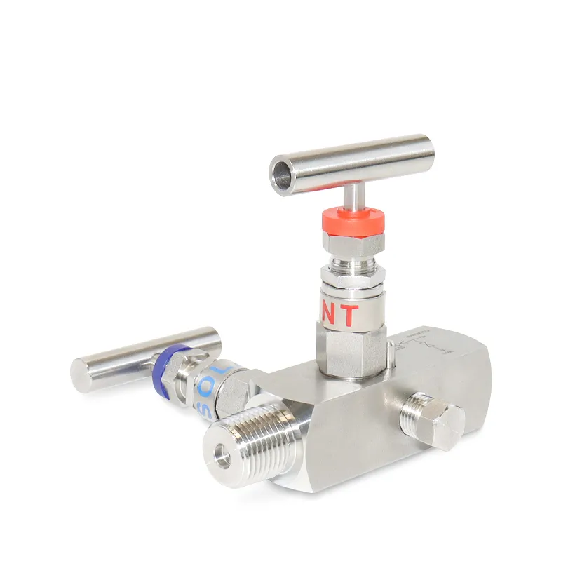 Integrated two-valve manifold